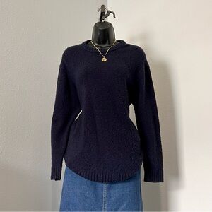 Navy blue minimalist sweater